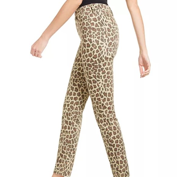 Guess Leopard-Print Skinny Jeans - Picture 3 of 5